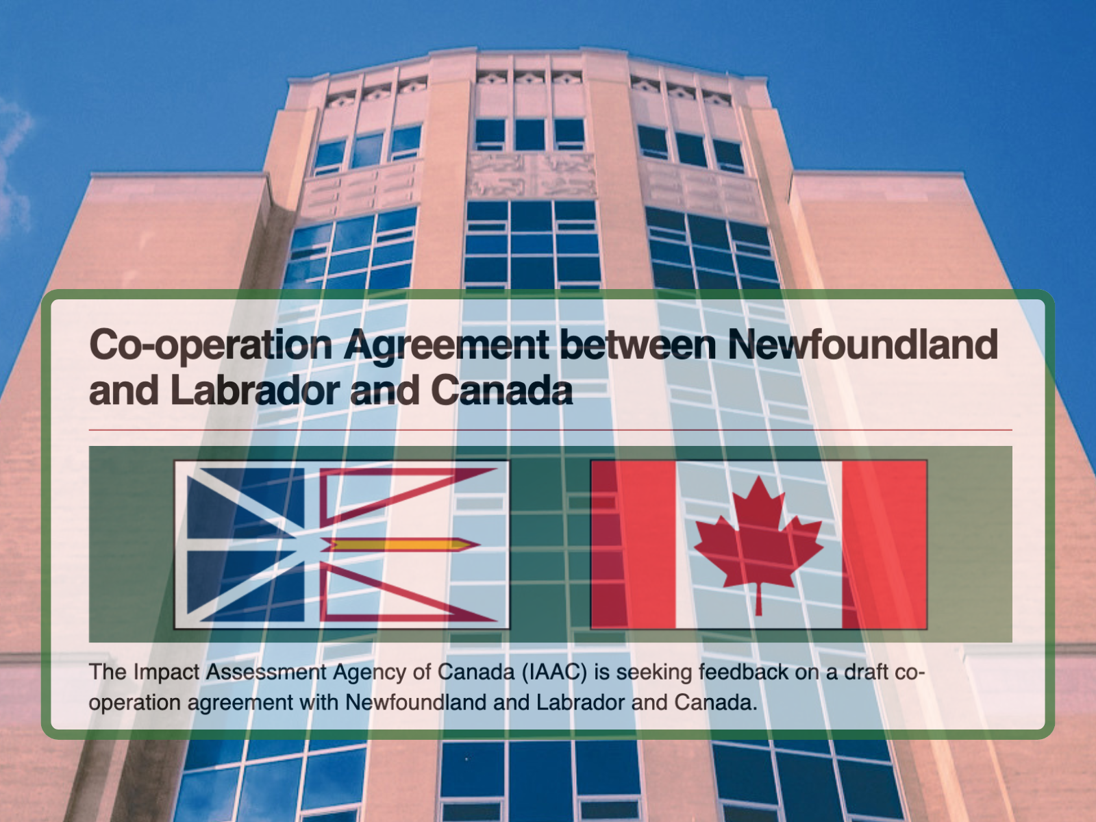 Proposed Canada-N.L. impact assessment agreement ‘something we should be worried about’, says MUNL prof.